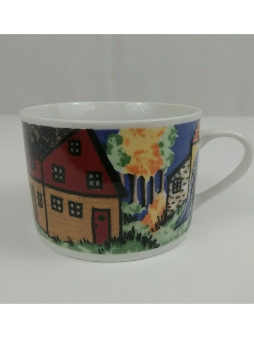 Vintage Gibson Housewares Old Farmhouse And Barn 2.5" Tall Coffee Cup
